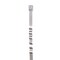 Panduit Cable Tie, 14-1/2 in L, 4 in Max Bundle Dia., Silver, 304 Stainless Steel, 250 lb Strength, 50 PK MLT4WLH-LP - alternate 2